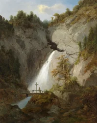 The Waterfall at the Dead Woman Between Mürzsteg and Frein